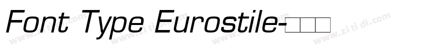 Font Type Eurostile字体转换